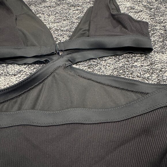 Aerie Ribbed Black Swimsuit (S) - Picture 4 of 6